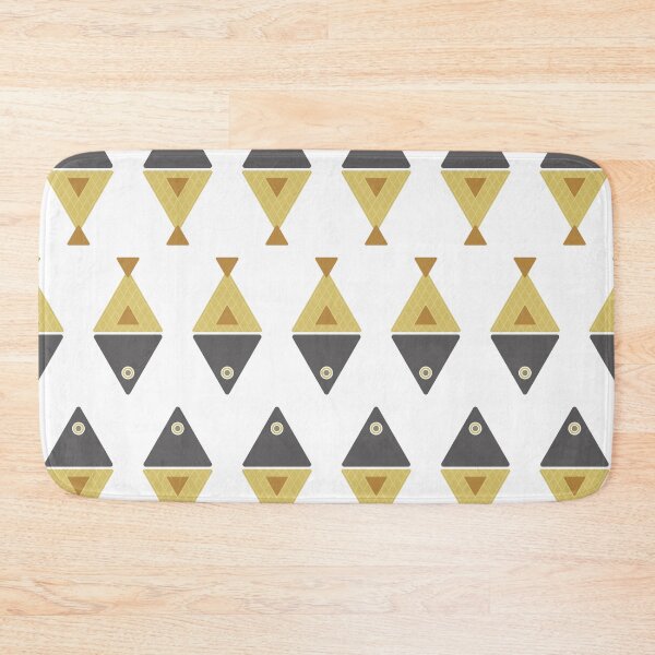 Item preview, Geometric Fish - Gold & Grey designed and sold by DigThatPrint.