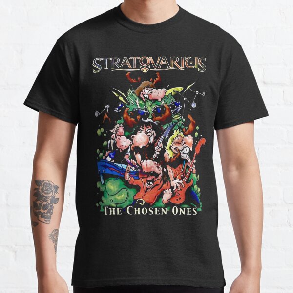 New Stratovarius The Chosen One Album Cover Men's Black T-Shirt