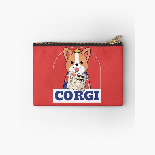 Item preview, Cute Corgi with Newspaper | Kawaii Cute Royal Fluffy Dog Lover designed and sold by lildoodleshirts.