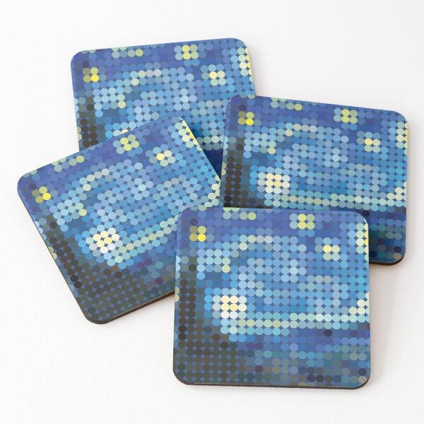 Item preview, Pixeldot Starry Night designed and sold by tchotchkekitsch.