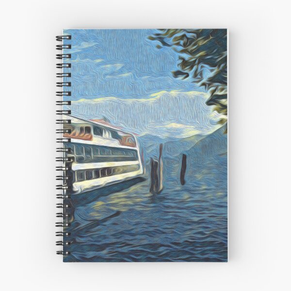 Item preview, FERRY ON LAKE MAGGIORE designed and sold by ArtbyRolleen.