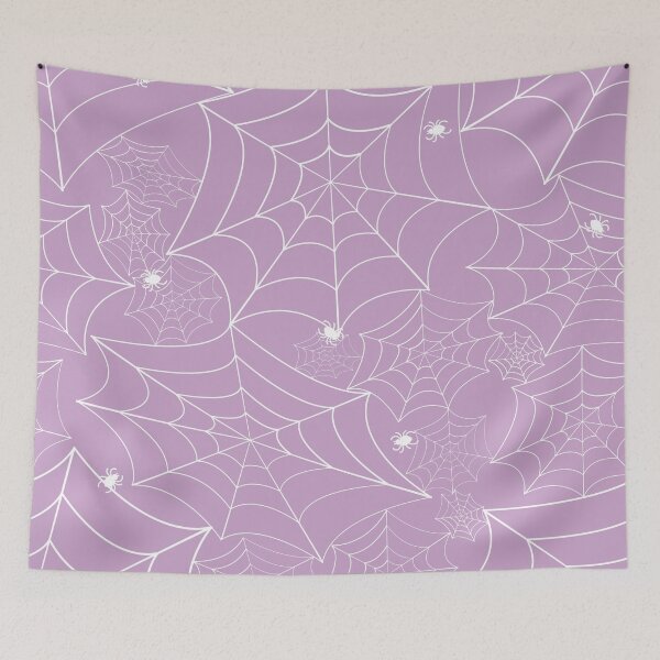 Item preview, halloween spider web pastel purple  designed and sold by Gossip Rag.