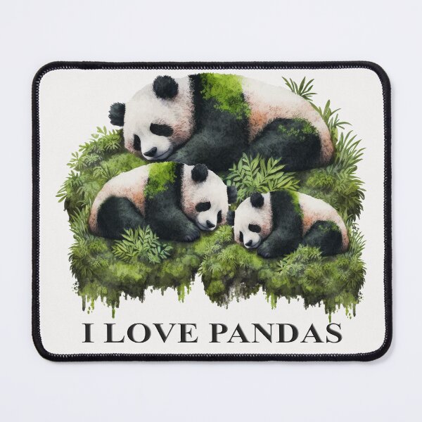 Item preview, I Love Pandas designed and sold by Lisa Weber.