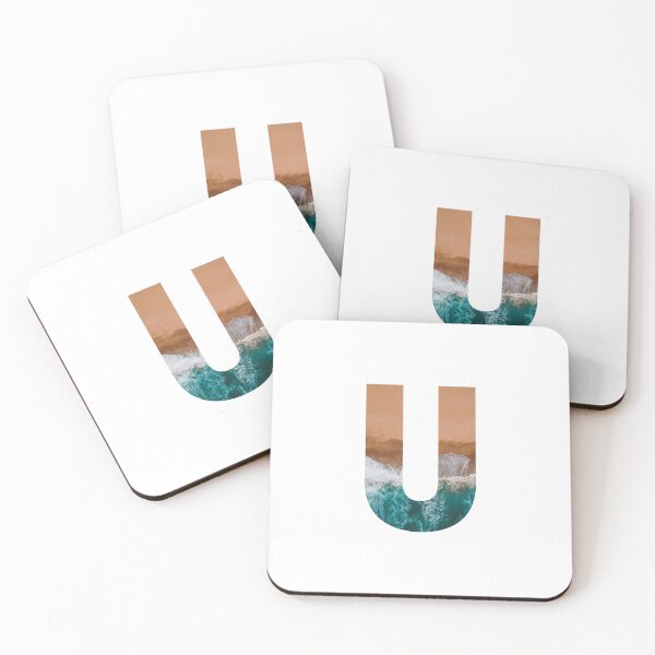 Artikelvorschau, Strand-Buchstaben-Design U entworfen und verkauft von iNeedLetters.