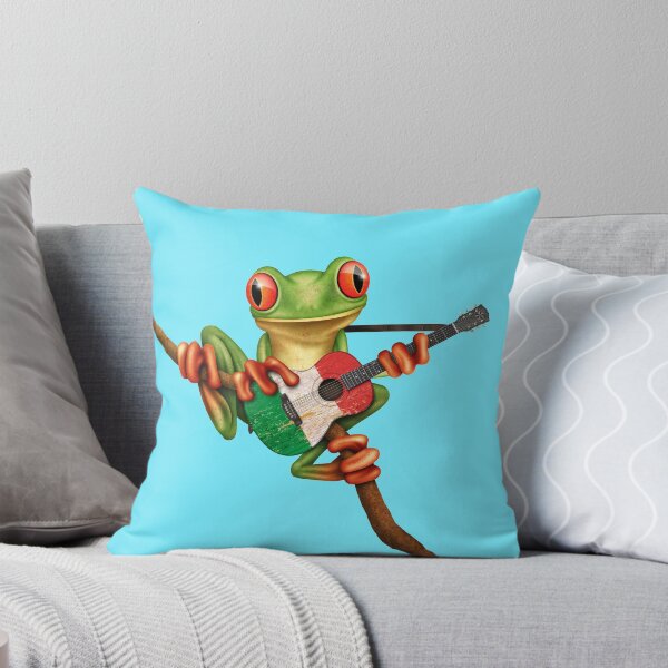 Item preview, Tree Frog Playing Italian Flag Guitar designed and sold by JeffBartels.