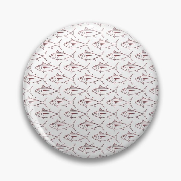 Item preview, School of Bigeye Tuna Fish in Burgundy and White designed and sold by fruttidimare.
