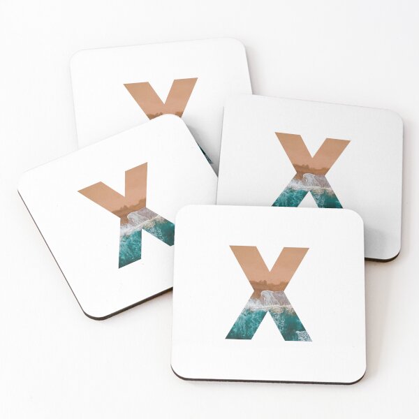 Artikelvorschau, Strand-Buchstaben-Design X entworfen und verkauft von iNeedLetters.