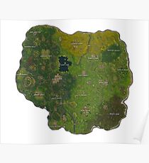 Map Fortnite Poster