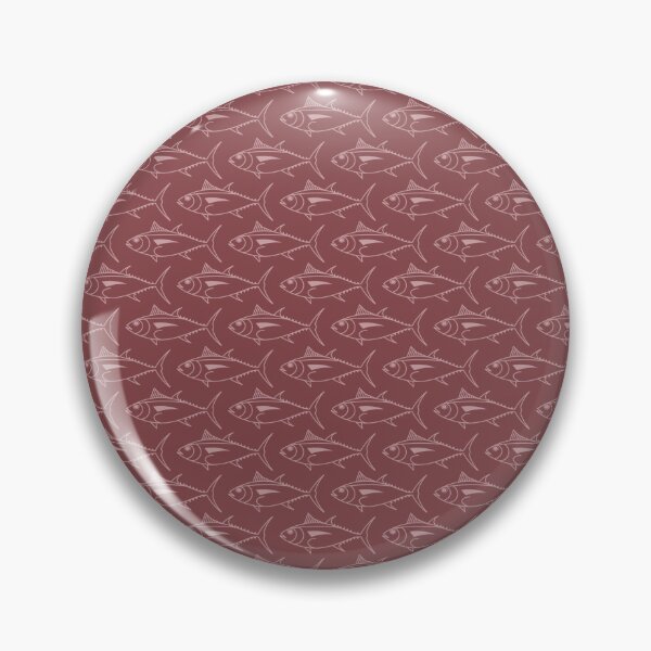 Item preview, School of Bigeye Tuna Fish in Dusty Pink and Burgundy designed and sold by fruttidimare.
