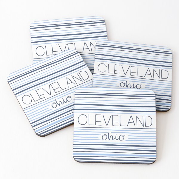 Item preview, Cleveland, Ohio Letters in Stripes designed and sold by Guardian Graphics.