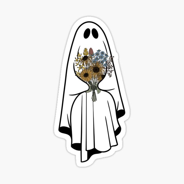 Artikel-Vorschau von Niedlicher Geist mit Blumenstrauß, designt und verkauft von CreativeMisc.