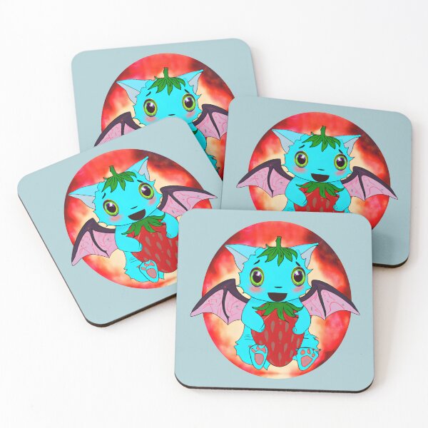 Item preview, Baby Dragon loves strawberries designed and sold by Astralia.