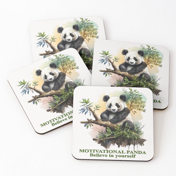 Item preview, Motivational Panda Believe in yourself designed and sold by Lisa Weber.
