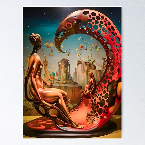 Salvador Dali Style Artwork - Sculpture Of Surrealistic Furniture