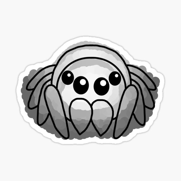 Item preview, White to grey dot spider designed and sold by Kierra Robertson.