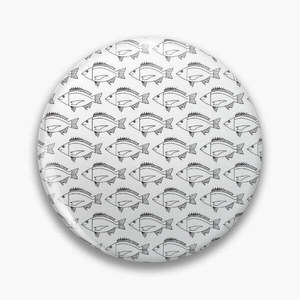 Item preview, School of Black Bream Fish in Black and White designed and sold by fruttidimare.