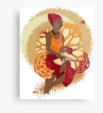 Afrikanerin Metalldruck