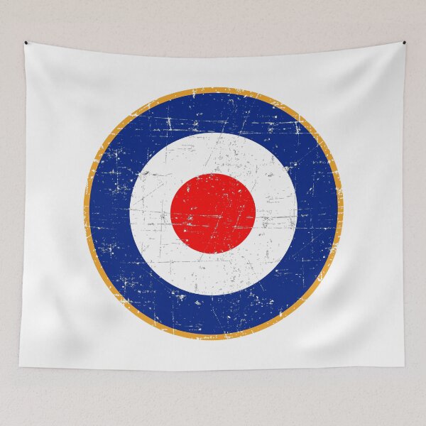 Artikelvorschau, Großbritannien – Die Luftstreitkräfte des Vereinigten Königreichs – Roundel – Typ A.2 – Grunge-Stil entworfen und verkauft von pzd501.