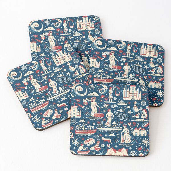 Item preview, Columbus Day Pattern designed and sold by WorldOfHolidays.