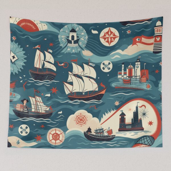 Item preview, Columbus Day Pattern designed and sold by WorldOfHolidays.