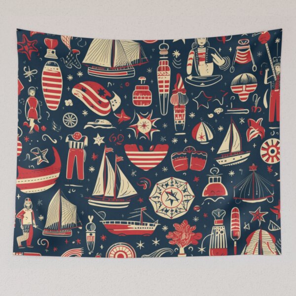 Item preview, Columbus Day Pattern designed and sold by WorldOfHolidays.