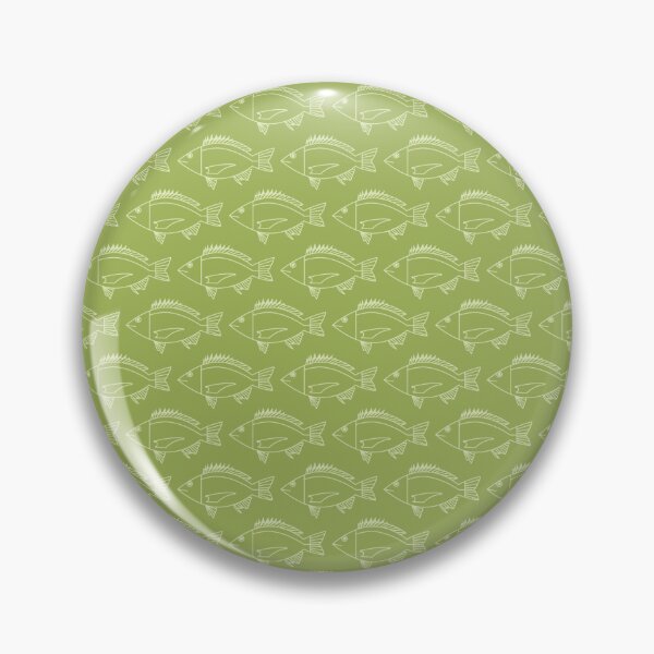 Item preview, School of Black Bream Fish in Pastel on Lime Green designed and sold by fruttidimare.