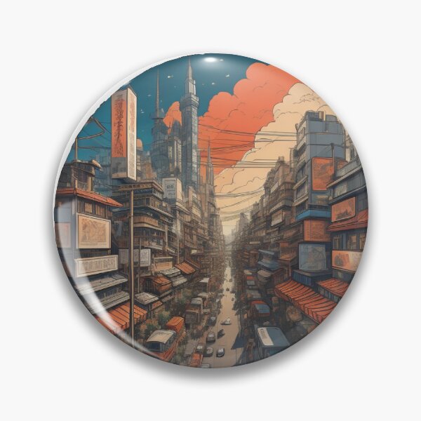 Item preview, Enchanting Anime Cityscapes: Aesthetic Urban Wonders designed and sold by lcmmagency.