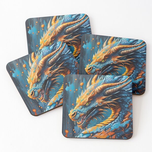 Item preview, Dragon Fantasy Art Blue designed and sold by druidwolfart.