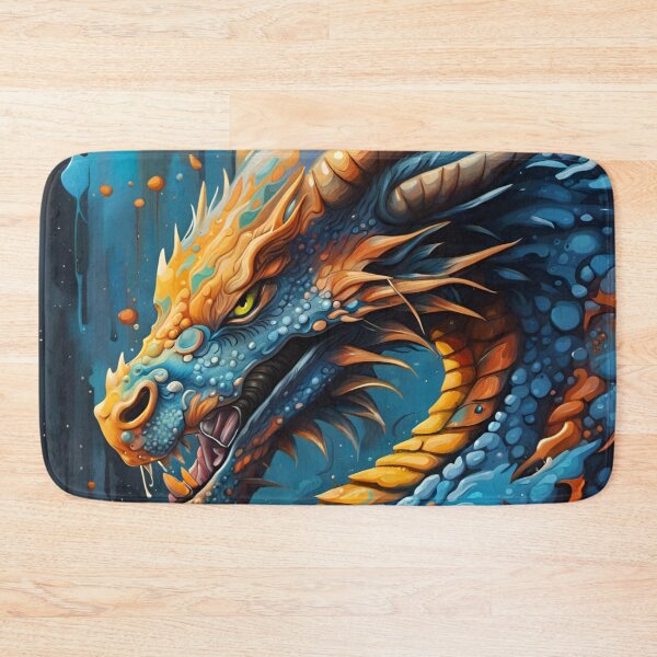 Item preview, Dragon Fantasy Art Blue designed and sold by druidwolfart.