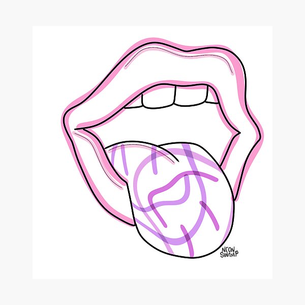 How to draw Sense of Taste Tongue - YouTube