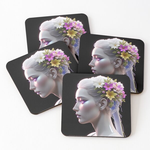 Item preview, Beauty Flower Android Side Face designed and sold by Hankotsu.