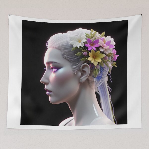 Item preview, Beauty Flower Android Side Face designed and sold by Hankotsu.