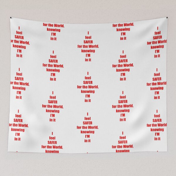 Item preview, I feel SAFER for the World designed and sold by gotucoveredart.