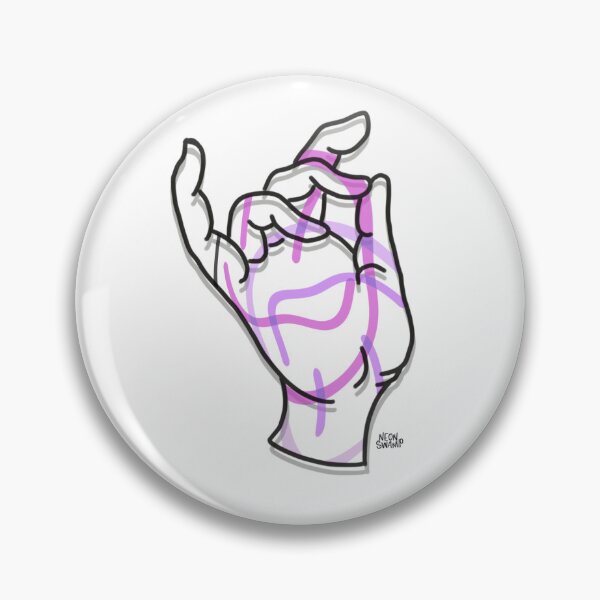 Item preview, minimal hand smiley refract designed and sold by neonswamp.