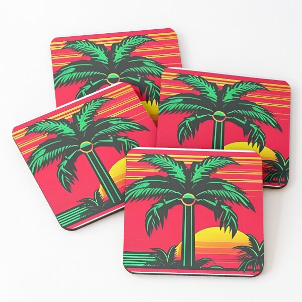Artikelvorschau, 80er Jahre Retro-Neon-Reggae-Sonnenuntergang entworfen und verkauft von reggaeartgifts.