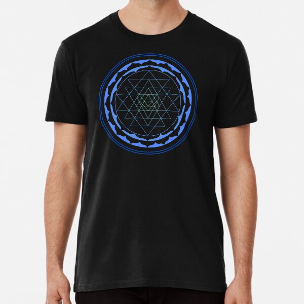 Item preview, Sri Yantra - Electric Blue designed and sold by kernowerno.