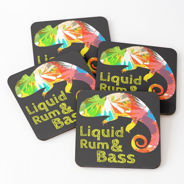 Item preview, liquid drum n bass jungle raver festival dance music edm chameleon lizard  designed and sold by Ravermonkey.