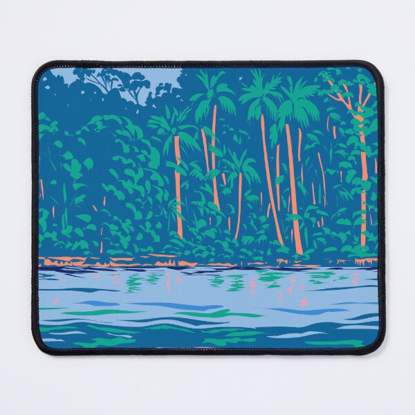 Item preview, Arapaima in the Amazon River or Río Amazonas in South America WPA Art Deco Poster designed and sold by patrimonio.