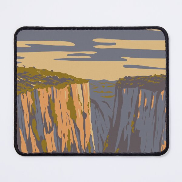 Item preview, Itaimbezinho Canyon in Aparados da Serra National Park Brazil WPA Art Deco Poster  designed and sold by patrimonio.