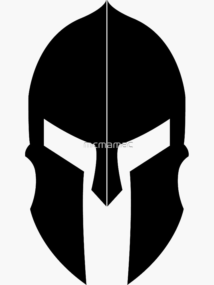 "Warriors helmet" Sticker for Sale by mcmamac Redbubble