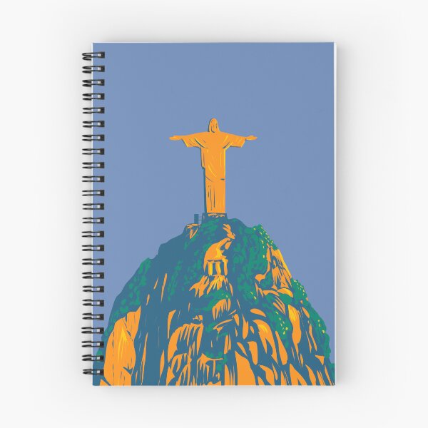 Item preview, Christ the Redeemer on Corcovado Mountain Rio de Janeiro Brazil WPA Art Deco Poster  designed and sold by patrimonio.
