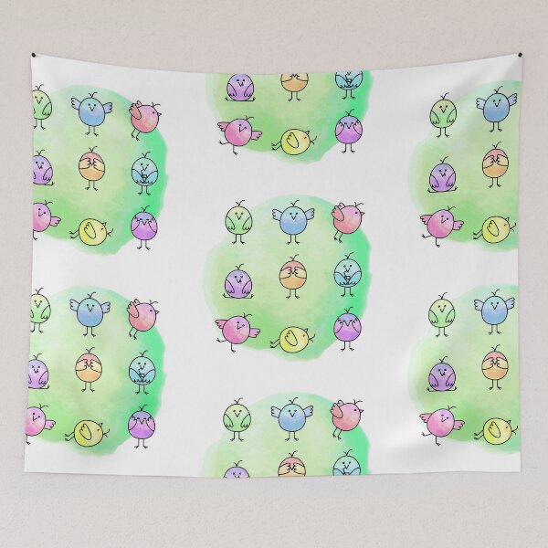 Item preview, Funny Birds Illustration designed and sold by yulia-rb.