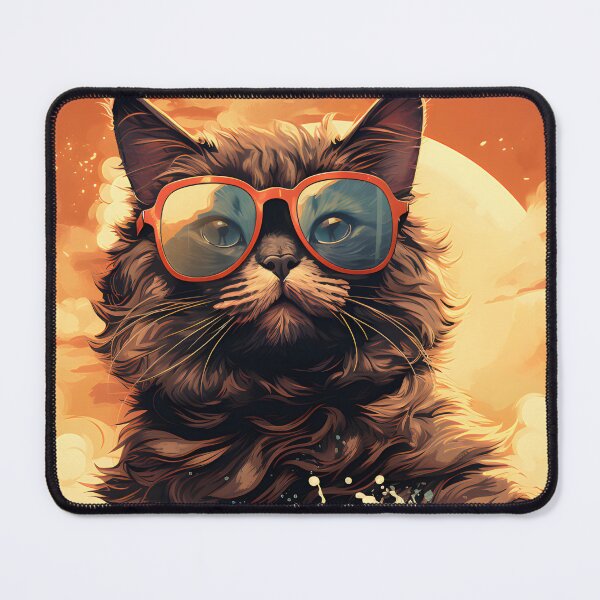 Item preview, 1980's Surf Cat - Retro Vintage Beach Vibes designed and sold by KittyStampedeCo.