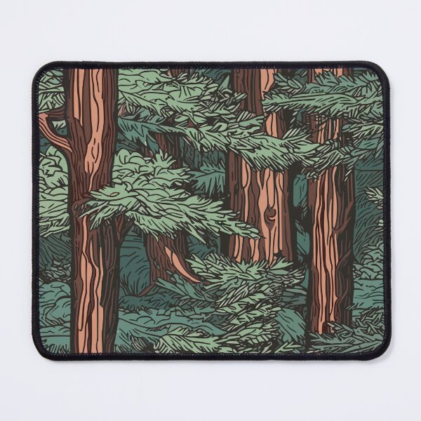 Item preview, Retro Redwood Forest Pattern designed and sold by ReachingRoyalty.