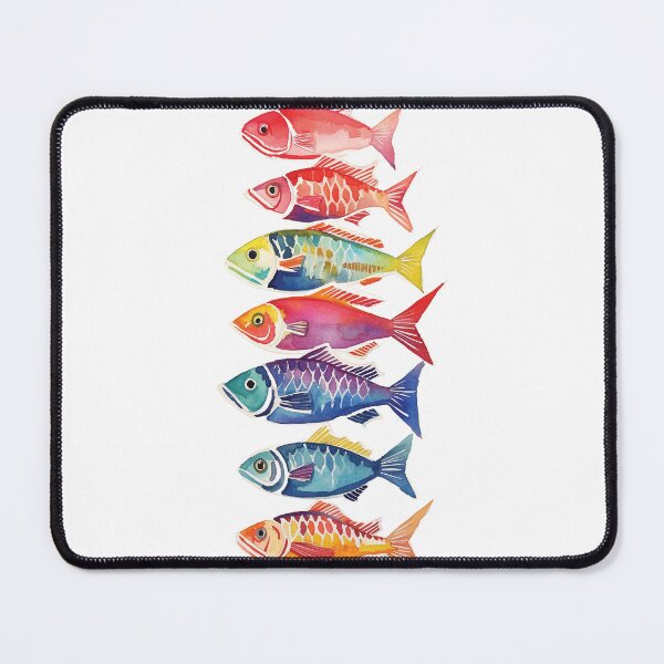 Item preview, Fish In Multi Color Array designed and sold by Lovegrass Prints.