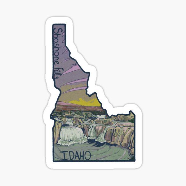 Item preview, Shoshone Falls Idaho Sticker designed and sold by CharpyCo.