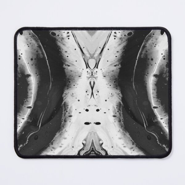 Item preview, fluid art, pouring technique in black and white designed and sold by Optimystic-arts.
