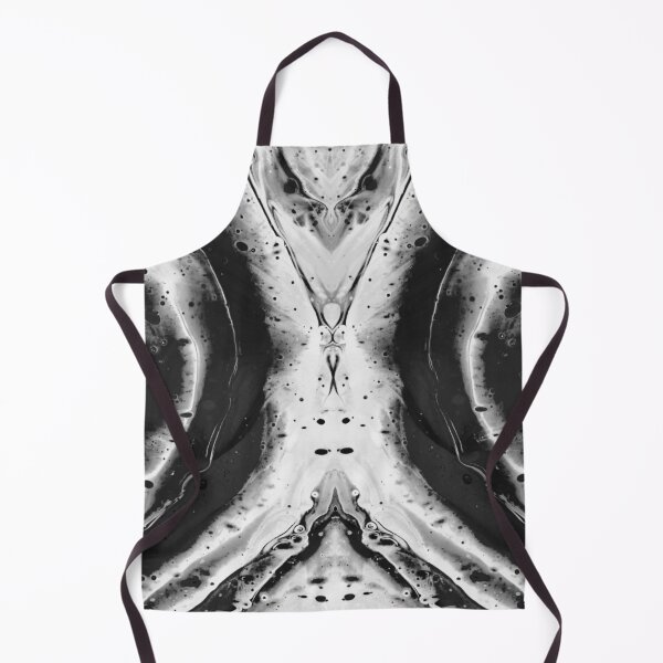Item preview, fluid art, pouring technique in black and white designed and sold by Optimystic-arts.