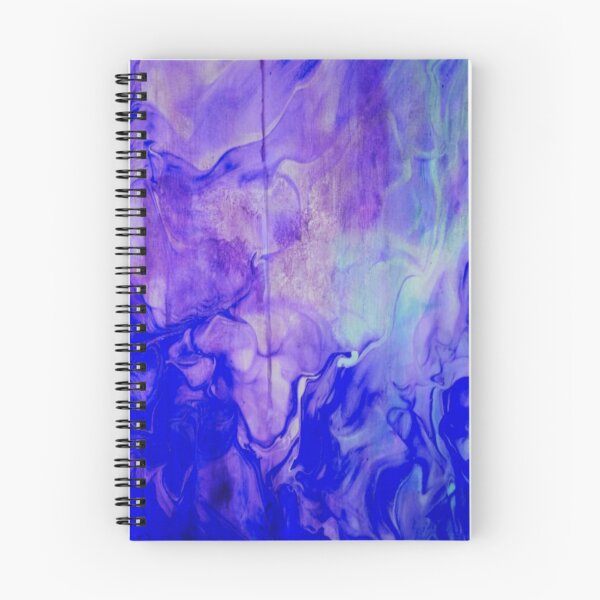 Item preview,   fluid art, pouring technique in purple and blue designed and sold by Optimystic-arts.