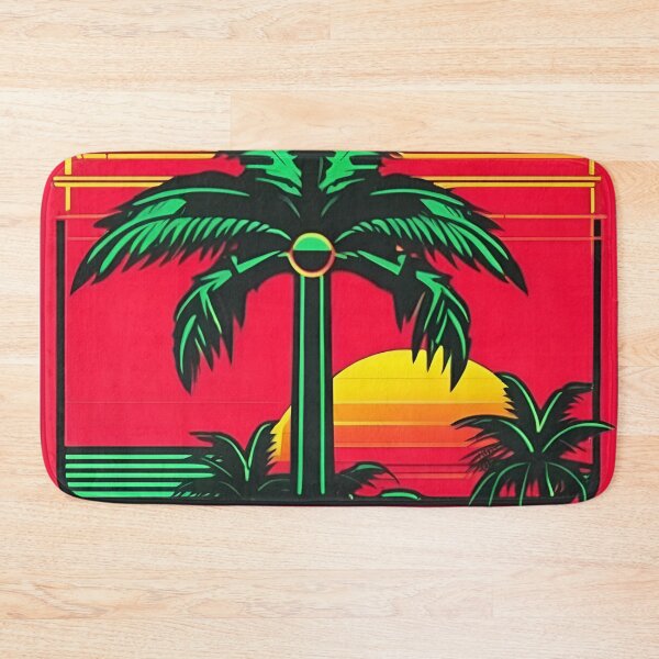 Item preview, 80s Retro Neon Reggae Sunset designed and sold by reggaeartgifts.